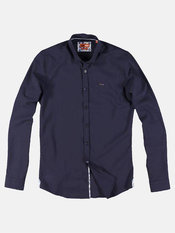 emilio adani Herren Smartes Langarmhemd Blau 31005