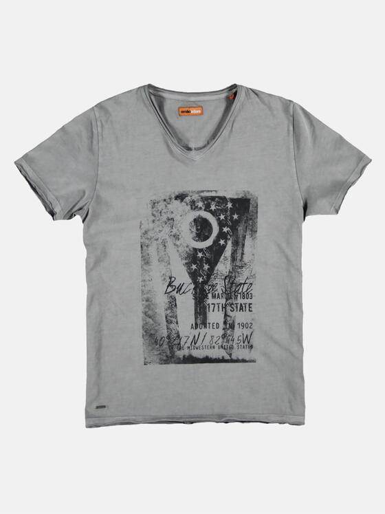 emilio adani Herren Rundhals T-Shirt Beige 25699