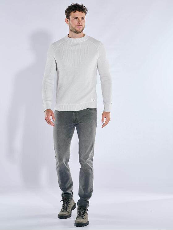 emilio adani Herren Rundhals Pullover Hellgrau 39953
