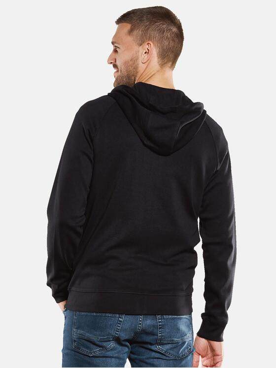 emilio adani Herren Sweatjacke aus Pima-Baumwolle Schwarz 33520