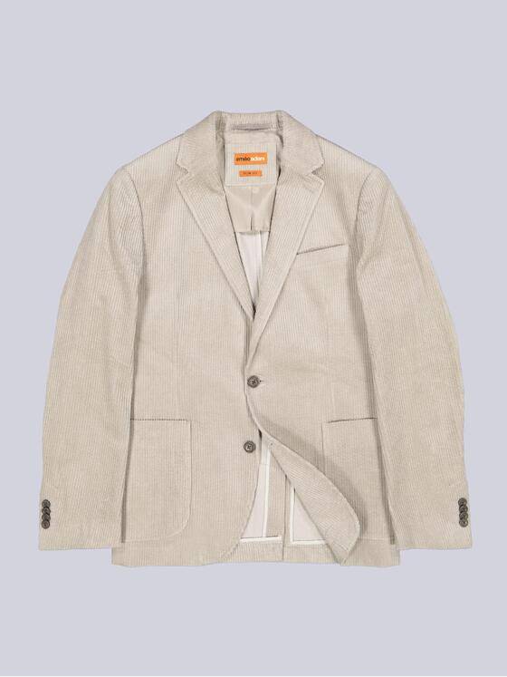 emilio adani Herren Sportives Sakko aus Cord Beige 40872