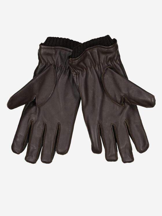 emilio adani Herren Leder-Handschuhe Basic Braun 37955
