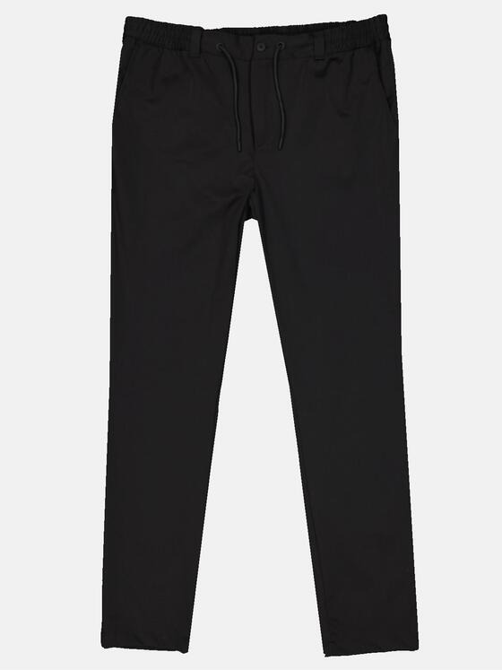 emilio adani Herren Anzug-Hose mit Kordelzug Schwarz 32738