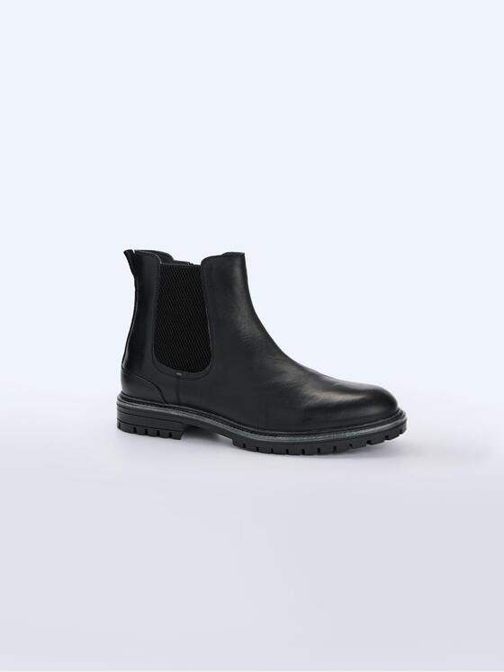 emilio adani Herren Boots mit Reißverschluss Schwarz 37441