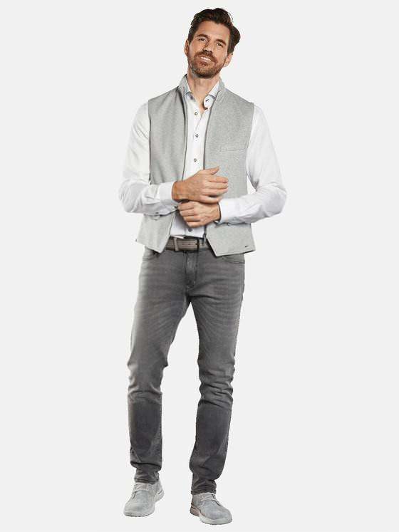 engbers Herren Sakko-Weste mit Zipper Hellgrau 34573
