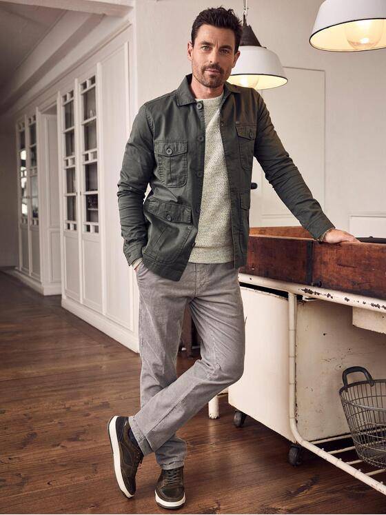 engbers Herren Overshirt Oliv 39863