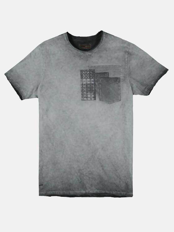 emilio adani Herren Rundhals T-Shirt Grau 27709