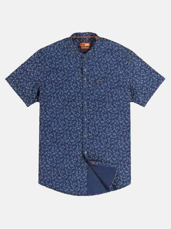 emilio adani Herren Hemd kurzarm Blau 31544