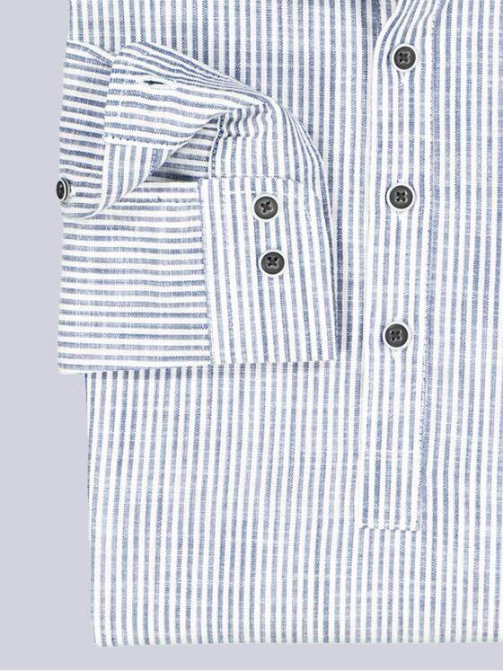emilio adani Herren Hemd gemustert Blau 38753