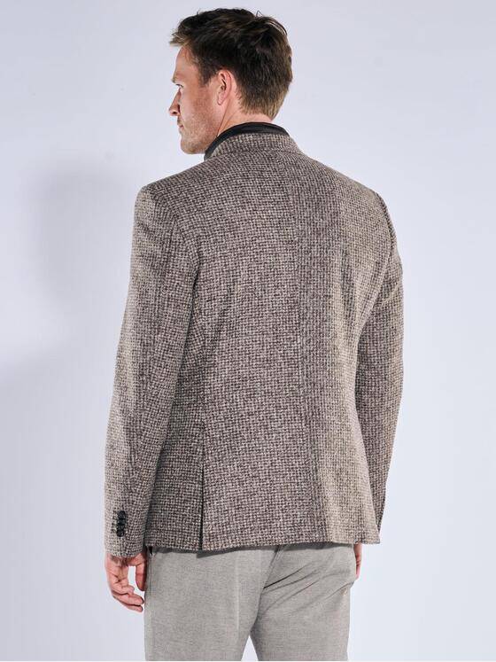 ENGBERS GERMANY Herren Sakko mit heraustrennbarem Inlet Dunkelbraun 39511