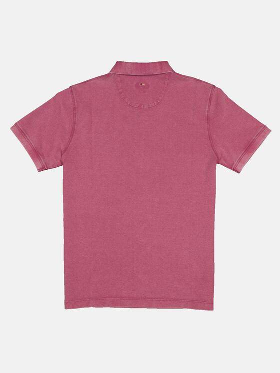 emilio adani Herren Polo-Shirt aus Piquègewebe Violett 32767