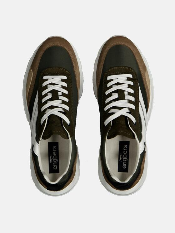 engbers Herren Sneaker mit gefederter Sohle Khaki 35130