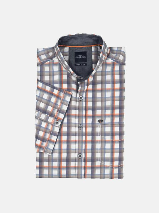 engbers Herren Hemd kariert Orange 36635
