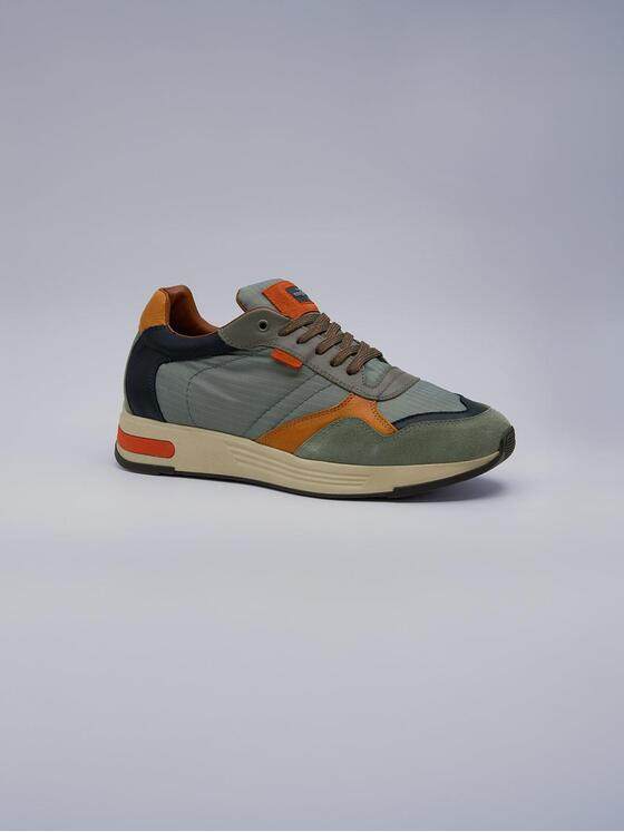 engbers Herren Sneaker aus Materialmix Hellgruen 38537