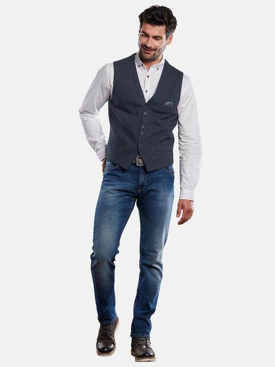 engbers Herren Sakko-Weste gemustert Saphirblau 31913