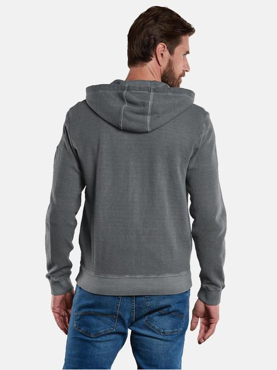 engbers Herren Sweatjacke mit Kapuze Grau 34144