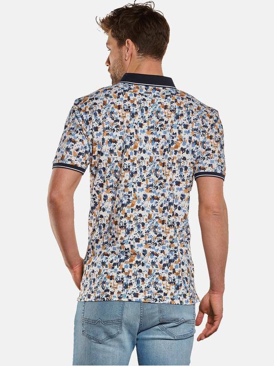 engbers Herren Polo-Shirt gemustert Reinorange 33060