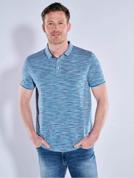 engbers Herren Polo-Shirt meliert Hellblau 38924