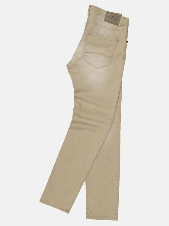 engbers Herren Super-Stretch-Jeans regular Braunbeige 34834