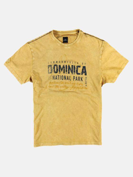 engbers Herren Rundhals T-Shirt Safrangelb 25139