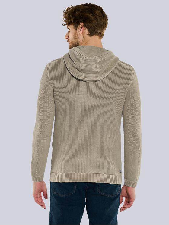 engbers Herren Strickjacke strukturiert Beige 36317