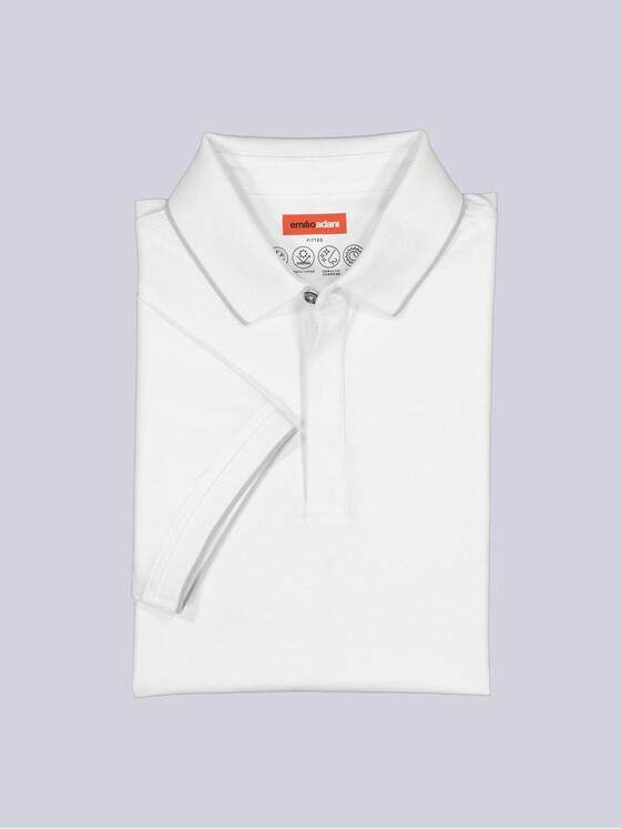 emilio adani Herren Polo-Shirt atmungsaktiv Weiß 38430