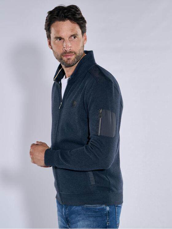 engbers Herren Sweatjacke regular Saphirblau 37749