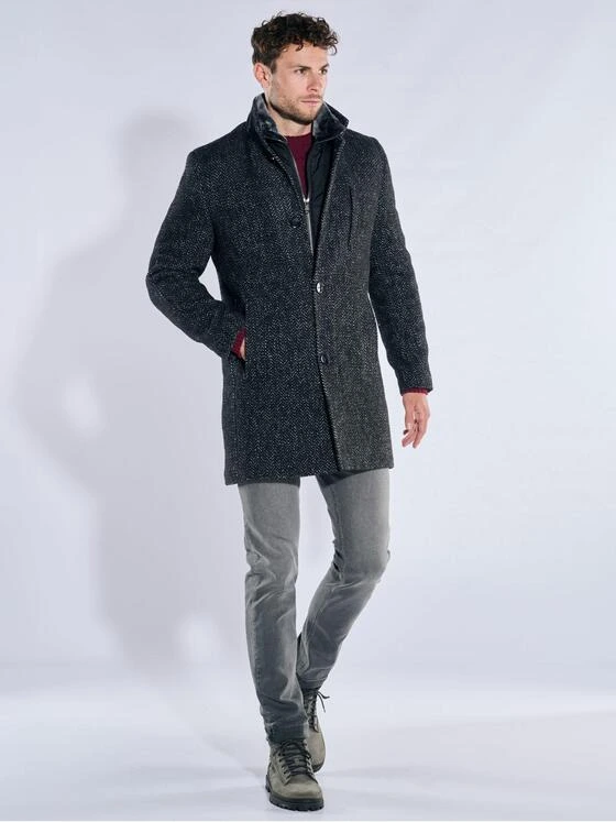 39393 Herren Mantel in Schwarz kaufen 39393 | emilioadani.com