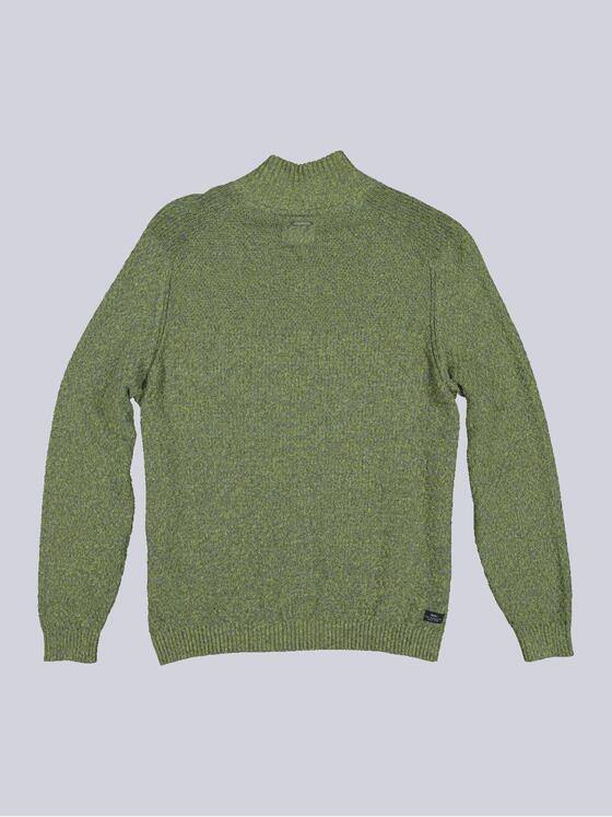 engbers Herren Pullover mit Troyerkragen Grün 35562