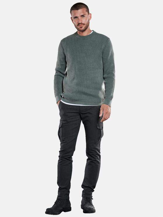 emilio adani Herren Pullover strukturiert Türkis 33452