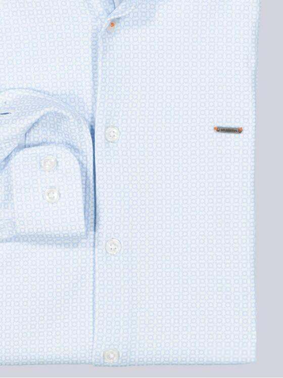 emilio adani Herren Langarm-Hemd slim fit Blau 35510
