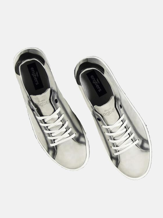 engbers Herren Sneaker aus softem Nubukleder Grau 29400