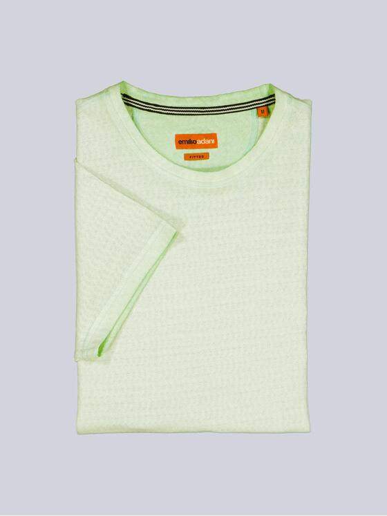 emilio adani Herren T-Shirt strukturiert Türkis 38625
