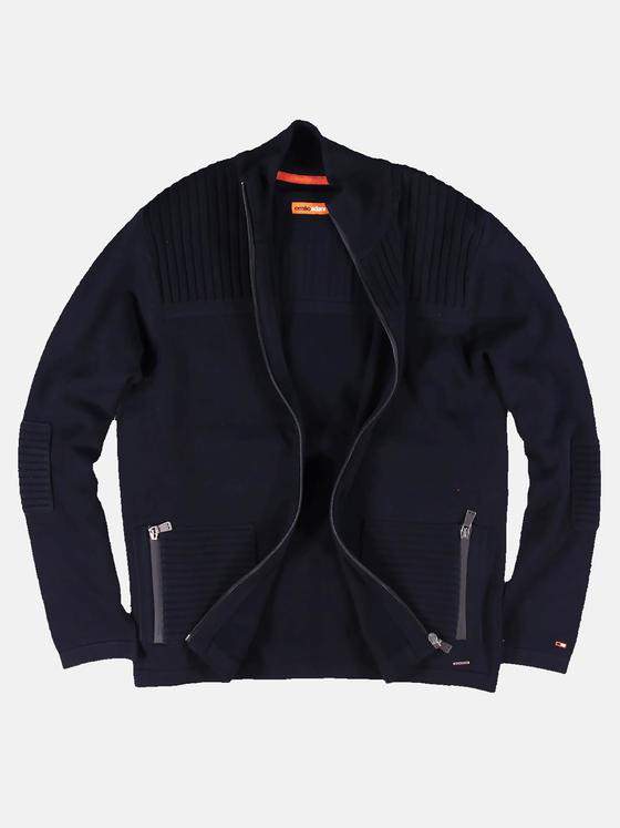 emilio adani Herren Strickjacke Blau 31006