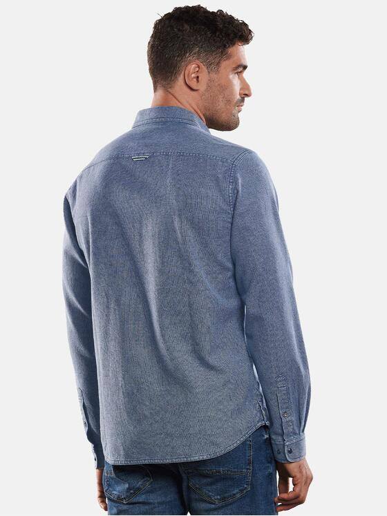 engbers Herren Hemd uni Indigoblau 32387