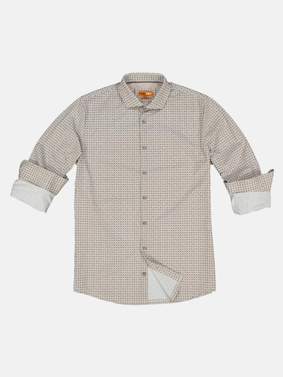 emilio adani Herren Funktions-Hemd gemustert Braun 32978
