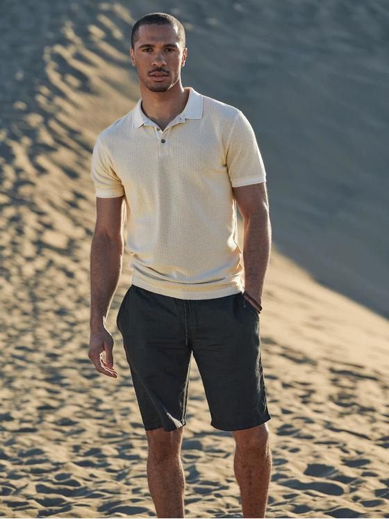 emilio adani Herren Polo-Shirt aus Baumwolle Beige 35103