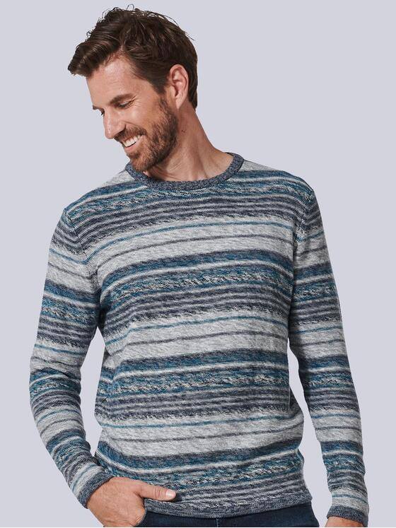 engbers Herren Pullover regular Blau 35210