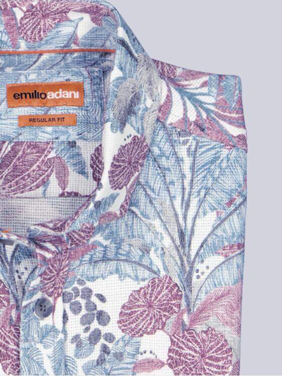 emilio adani Herren Hemd kurzarm Rosa 40701