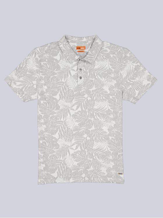 emilio adani Herren Polo-Shirt gemustert Grau 38933