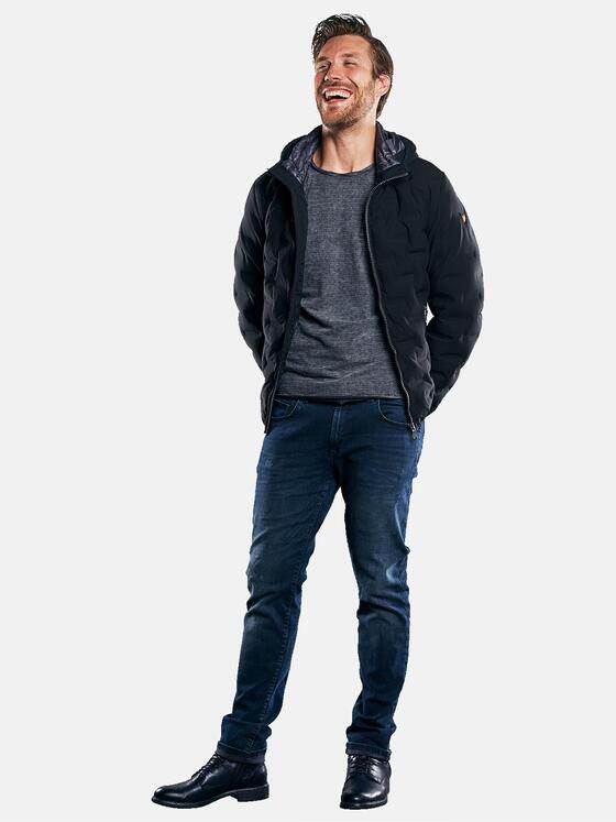 emilio adani Herren Outdoor Jacke mit getapter Oberfläche Schwarz 30156