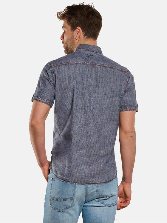 engbers Herren Kurrzarm-Hemd gemustert Karminrot 33256