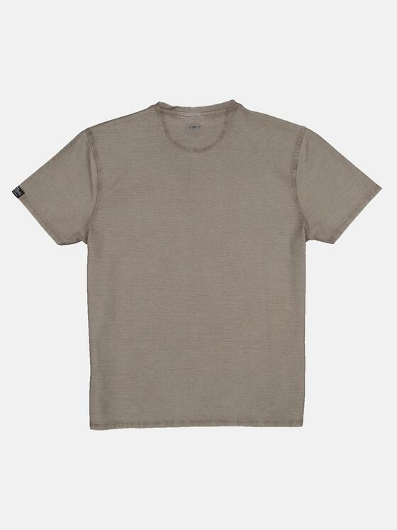 engbers Herren Henley-Shirt strukturiert Braun 33144