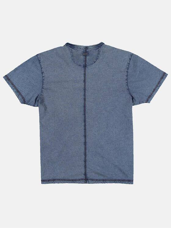 engbers Herren T-Shirt rundhals Mittelblau 31794