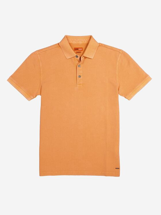 emilio adani Herren Polo-Shirt uni Orange 36825