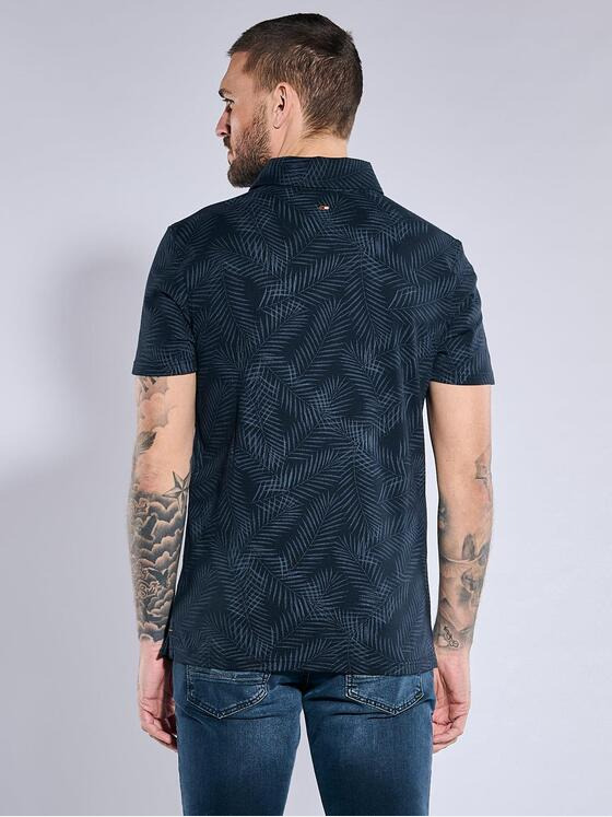 emilio adani Herren Polo-Shirt slim fit Blau 36971
