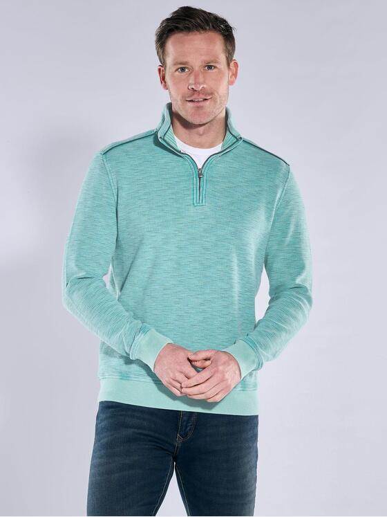engbers Herren Sweatshirt Stehbund Tuerkis 39943