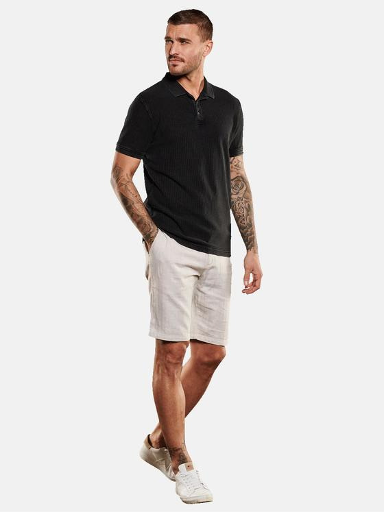 emilio adani Herren Polo-Shirt aus Baumwolle Schwarz 35104