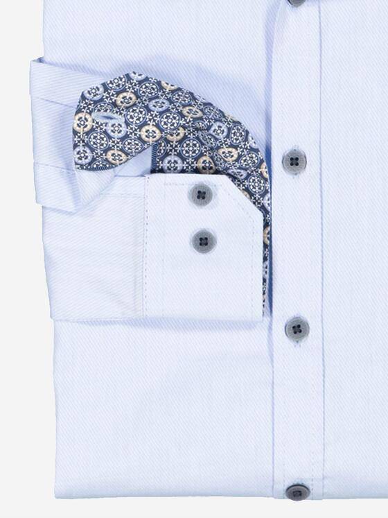 engbers Herren Langarm-Hemd "My Favorite" Blau 36309