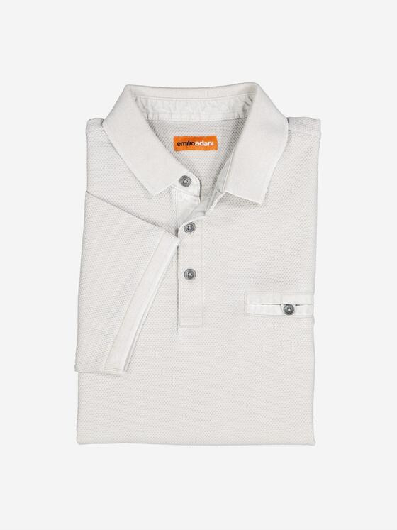 emilio adani Herren Polo-Shirt strukturiert Beige 37089